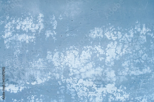 Fototapeta old blue plaster wall texture for background