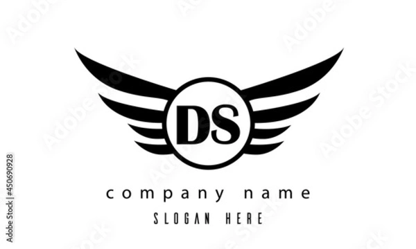 Obraz DS wings latter logo
