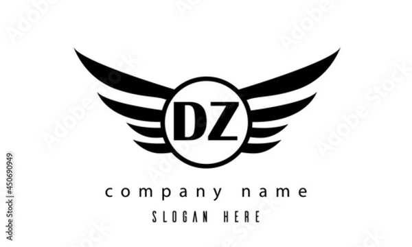 Obraz DZ wings latter logo