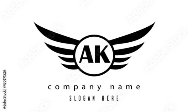 Obraz AK wings latter logo