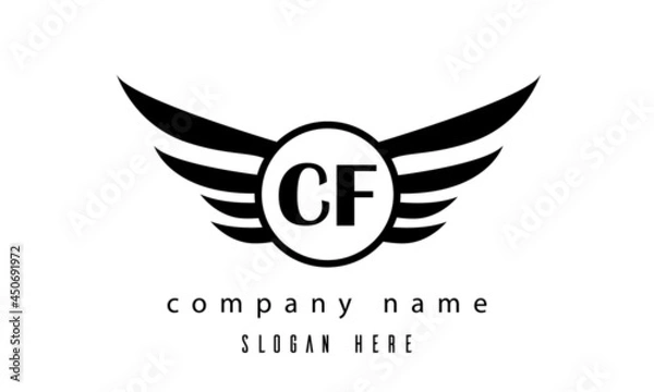 Obraz CF wings latter logo