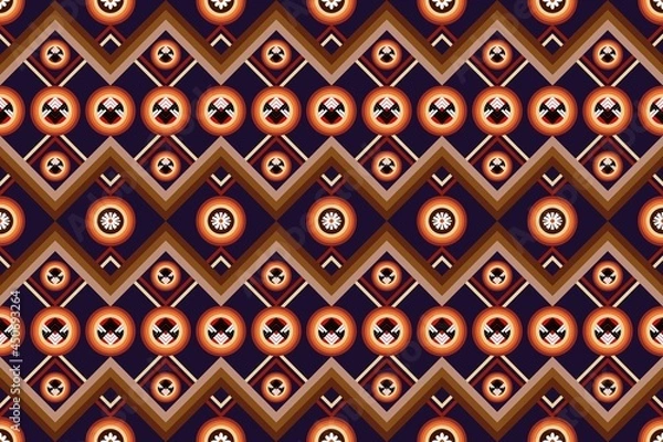 Obraz Fall autumn geometricseamless pattern