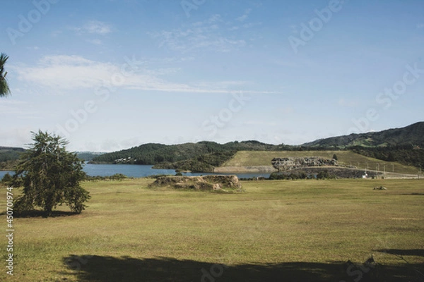 Fototapeta landscape with lake