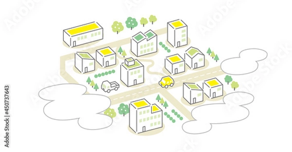 Obraz 小さな穏やかな街