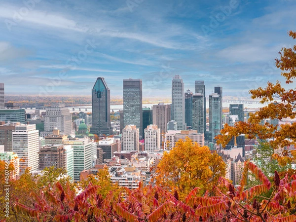 Obraz Montreal during autumn season, Qc, Canada