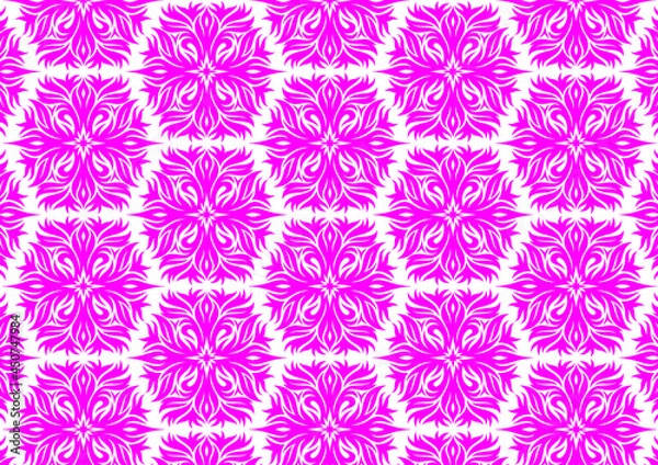 Obraz seamless pattern with pink flowers