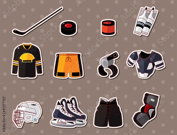 Obraz hocky stickers