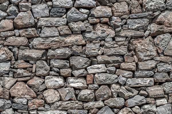 Obraz Old Grey Stone Wall