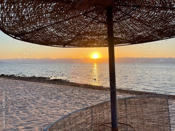 Obraz sunrise on the beach