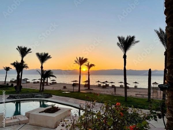 Obraz sunrise on the beach