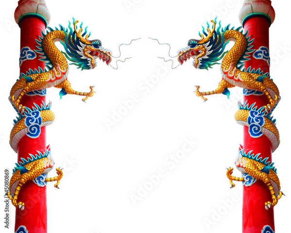 Obraz The Chinese style dragon statue