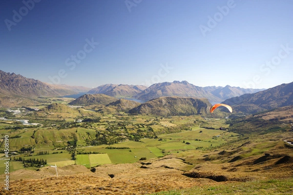 Obraz Paragliding In The Mountains