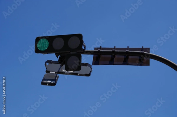 Obraz 青空と青信号