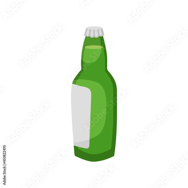 Obraz Flat design cartoon beer illustration. Oktoberfest element