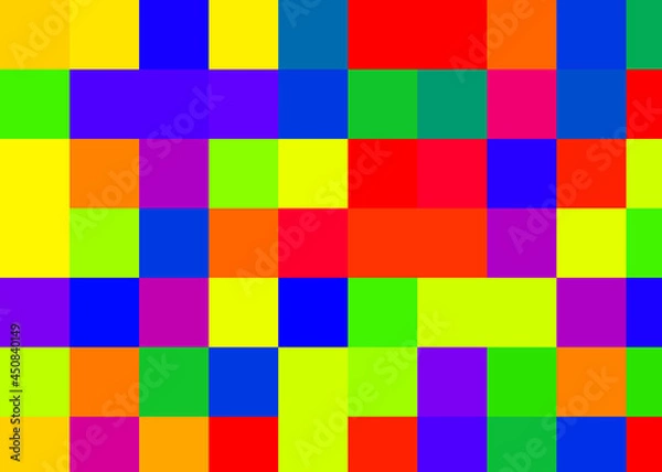 Fototapeta Color Pixels Cloud Abstract Computational Generative Art background illustration