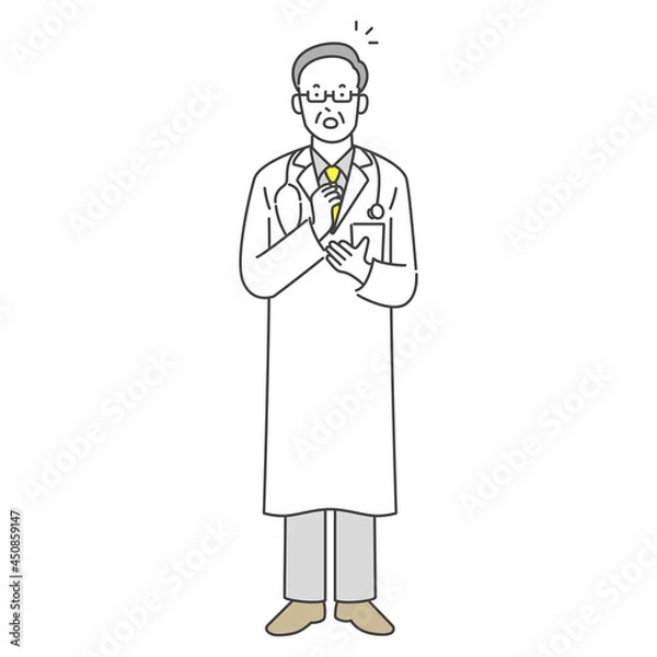 Obraz 理解する医者のイラスト