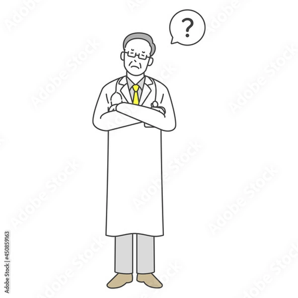 Obraz 理解できない医者のイラスト