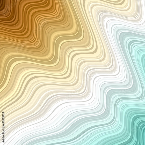 Fototapeta Wavy background. Elegant background in brown, blue, and green colors. EPS10 Vector.