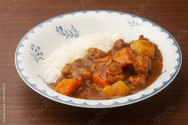 Fototapeta 大豆ミートのカレー