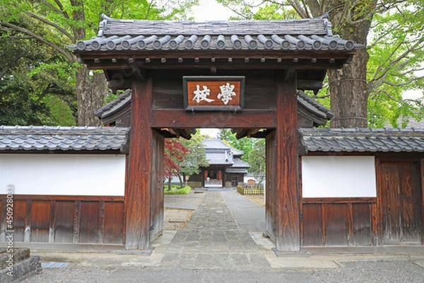 Fototapeta 足利学校の学校門