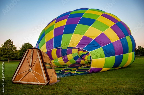 Obraz View From Below the Burner in a Hot Air Balloon