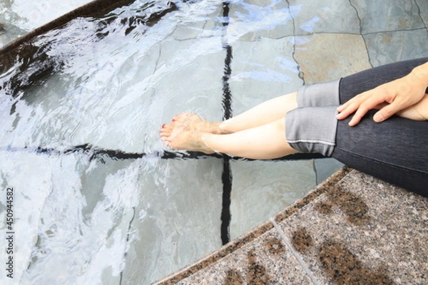 Obraz 足湯でリラックス