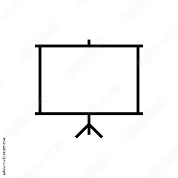 Fototapeta Linear billboard vector icon