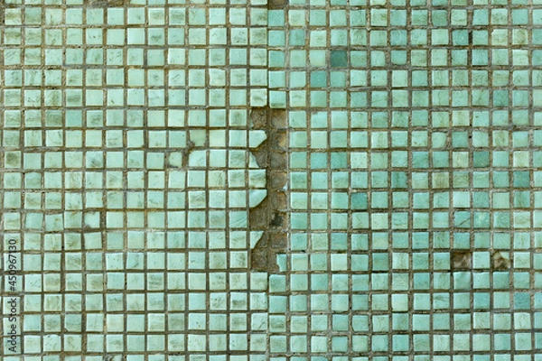 Fototapeta Old mosaic pattern wall bacground