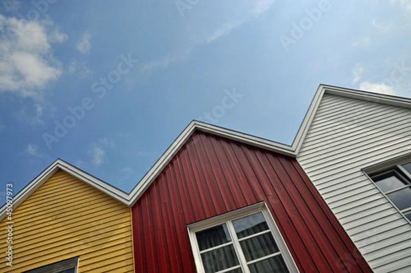 Fototapeta Bunte Häuser in Eckernförde