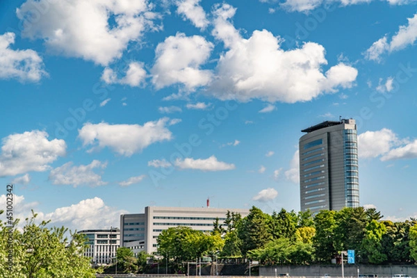 Obraz 青空と高崎市役所