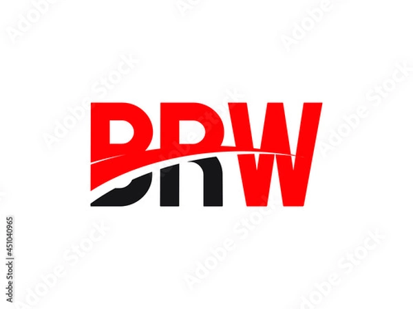 Fototapeta BRW Letter Initial Logo Design Vector Illustration