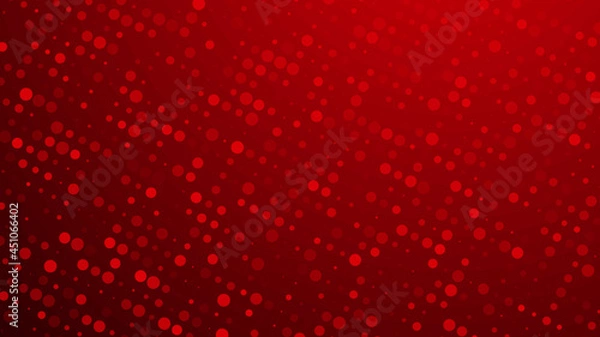 Obraz Abstract dot red pattern gradient texture technology background.