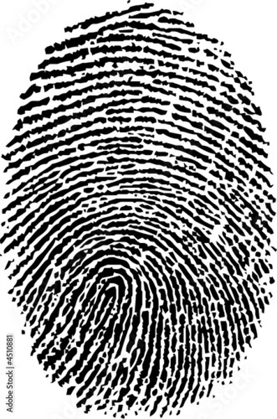 Obraz Vector finger print.
