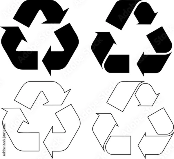 Fototapeta Vector recycle icon.