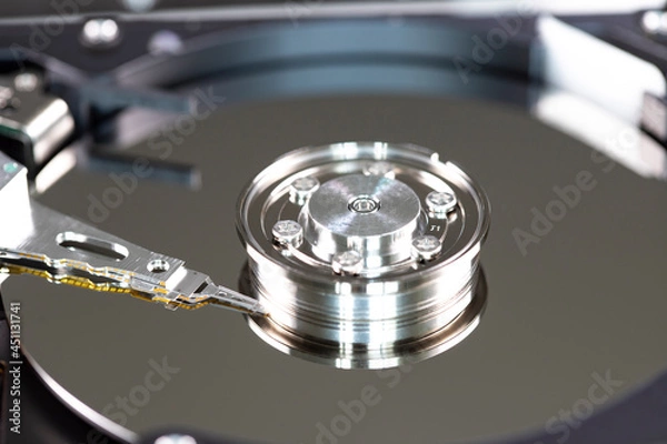 Obraz disassembled hard disk