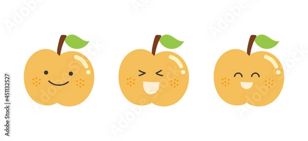 Fototapeta 梨　顔パーツ