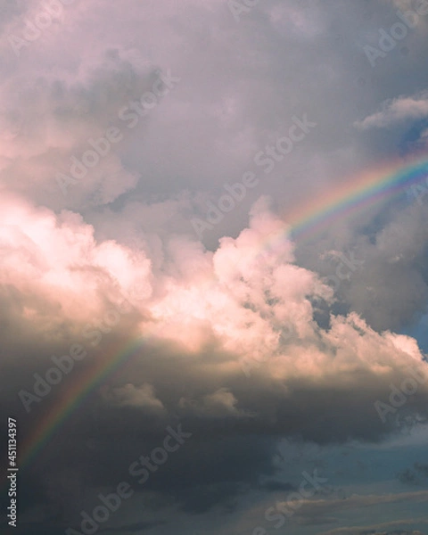 Fototapeta rainbow in the clouds