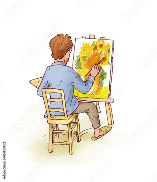 Obraz Story of Vincent Van Gogh