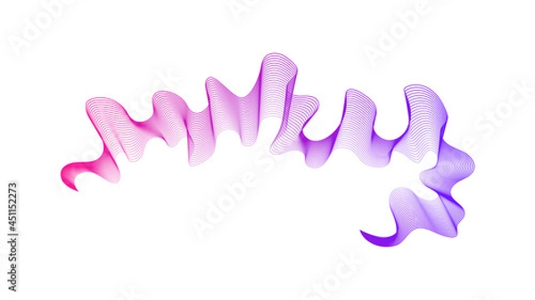 Fototapeta Abstract backdrop with wave gradient lines
