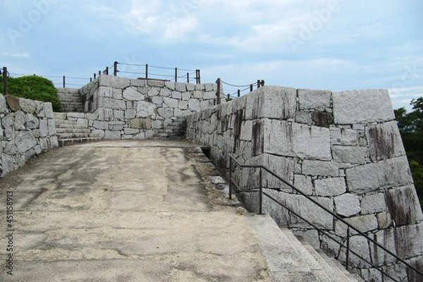 Fototapeta 二本松城跡（霞ヶ城）の天守台【国指定史跡】／日本福島県二本松市