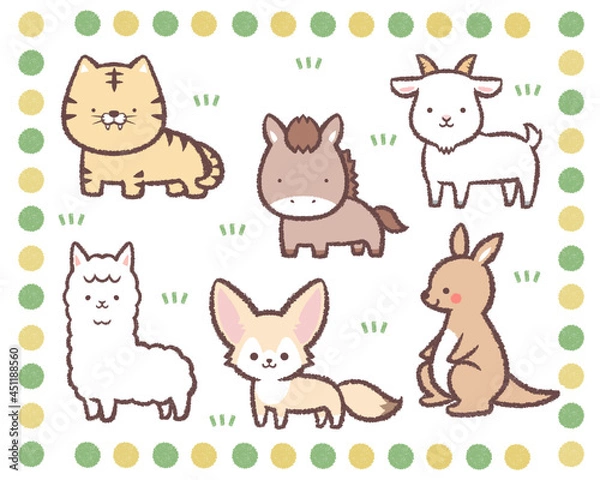 Fototapeta 動物たちのセット