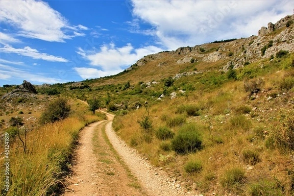 Obraz sentier vers Gourdon