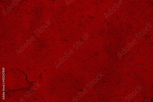 Fototapeta Red grunge background texture, template for banners,  concrete wall. St. Valentine's Day, Christmas design.	