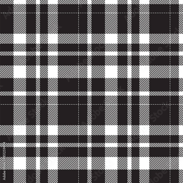 Fototapeta Tartan scotland seamless plaid pattern vector. Retro background fabric. Vintage check color square geometric texture.