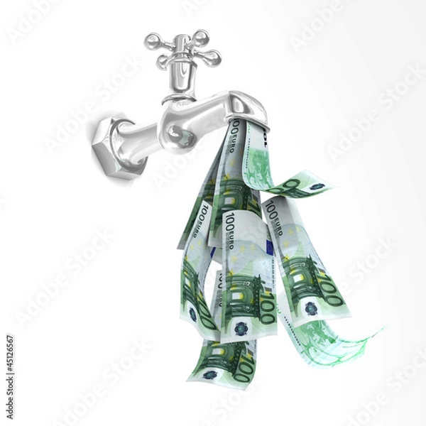 Obraz Money Tap - Euro