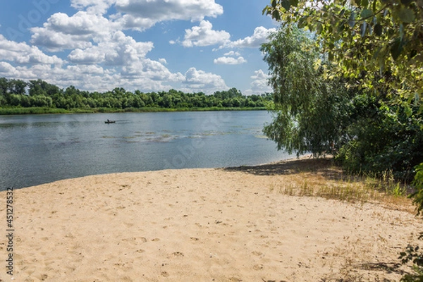 Obraz Sandy beach on the river