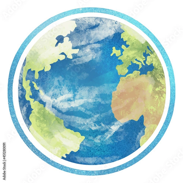 Fototapeta illustration planet, air day, ozone layer, ozone day, planet earth, view from space