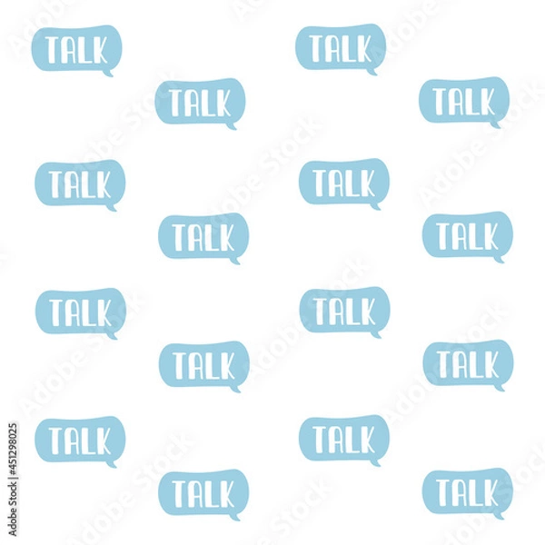 Fototapeta talk bubble pattern. vector illustrator
