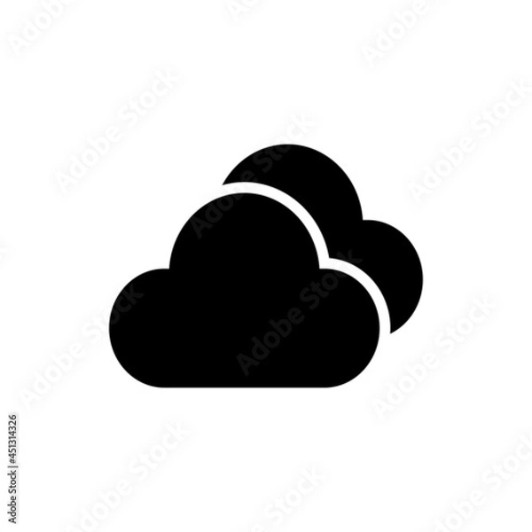 Fototapeta cloudy icon vector for your element design