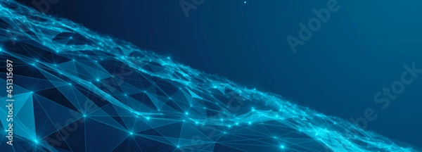 Obraz Cyber security with cloud computing encrypted digital data networks secure information technology - Conceptual illustration rendering